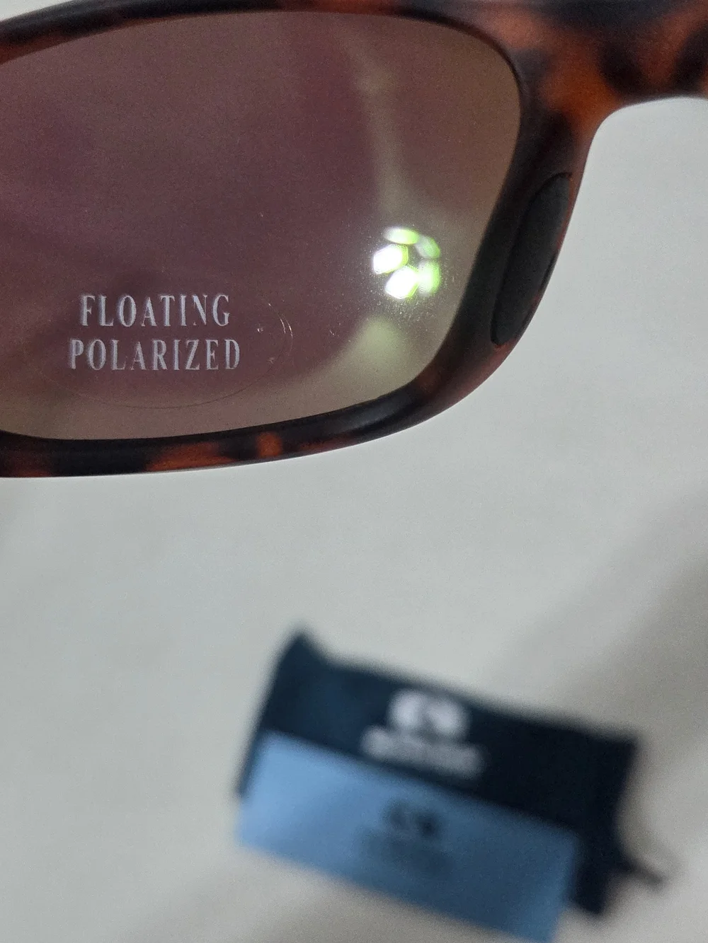 NWT Rheos Floating Polarized Men's Tortoiseshell Sunglasses